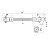 Шланг тормозной задний (Таиланд) TOYOTA RAV4 94-00 лев.=прав. <b>SAT ST-90947-02780</b>