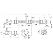 Шланг тормозной передний (Таиланд) TOYOTA RAV4 94-00 / задн. CALDINA / CARINA / CORONA 4WD 92- лев. <b>SAT ST-90947-02782</b>