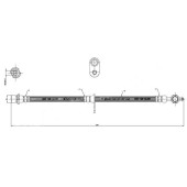 Шланг тормозной передний (Таиланд) TOYOTA CAMRY / VISTA 94-98 прав. <b>SAT ST-90947-02792</b>