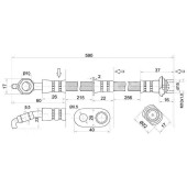 Шланг тормозной передний (Таиланд) TOYOTA CAMRY / VISTA 94-98 лев. <b>SAT ST-90947-02793</b>