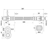 Шланг тормозной задний (Таиланд) TOYOTA CAMRY / VISTA 94-98 лев.=прав. <b>SAT ST-90947-02794</b>