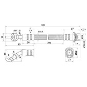 Шланг тормозной задний (Таиланд) TOYOTA CHASER / CRESTA / CROWN / MAJESTA / MARK2 92-01 лев.=прав. <b>SAT ST-90947-02840</b>
