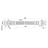 Шланг тормозной задний (Таиланд) TOYOTA GAIA / IPSUM / NADIA / PICNIC 96-04 лев.=прав. <b>SAT ST-90947-02874</b>