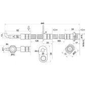 Шланг тормозной передний (Таиланд) TOYOTA LITE / TOWNACE NOAH 4WD 96-98 прав. <b>SAT ST-90947-02905</b>