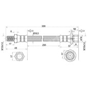 Шланг тормозной задний (Таиланд) TOYOTA LAND CRUISER 80 / 105 95-07 промежуточный <b>SAT ST-90947-02A17</b>