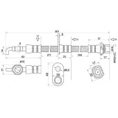 Шланг тормозной передний (Таиланд) TOYOTA CELICA 99-06 прав. <b>SAT ST-90947-02C23</b>