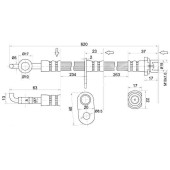 Шланг тормозной передний (Таиланд) TOYOTA COROLLA / SPACIO / RUNX / IPSUM / NOAH / VOXY / PREMIO 00- лев. <b>SAT ST-90947-02C48</b>