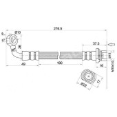 Шланг тормозной задний (Таиланд) TOYOTA 4RUNNER / FJ CRUISER / HILUX SURF / LAND CRUISER PRADO / LEXUS GX470 <b>SAT ST-90947-02D32</b>