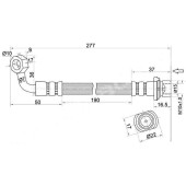 Шланг тормозной задний (Таиланд) TOYOTA 4RUNNER / FJ CRUISER / HILUX SURF / LAND CRUISER PRADO / LEXUS GX470 <b>SAT ST-90947-02F23</b>