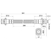 Шланг тормозной задний (Таиланд) TOYOTA LAND CRUISER 200 / LEXUS LX570 07- прав. <b>SAT ST-90947-02F40</b>