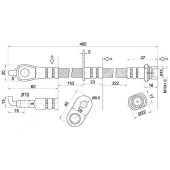 Шланг тормозной передний (Таиланд) TOYOTA CAMRY / LEXUS ES240 / 350 06- прав. <b>SAT ST-90947-02F58</b>