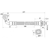 Шланг тормозной задний (Таиланд) TOYOTA 4RUNNER / FJ CRUISER / LAND CRUISER PRADO / LEXUS GX460 08- прав. <b>SAT ST-90947-02G15</b>