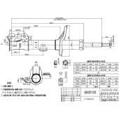 Стойка передняя CHEVROLET / DAEWOO AVEO / KALOS 03- прав. <b>SAT ST-96653232</b>