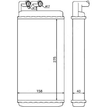 Радиатор отопителя салона AUDI 100 76-94 / A6 94-97 <b>SAT ST-AU11-395-0</b>