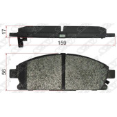 Колодки тормозные перед NISSAN X-TRAIL / TERRANO / ELGRAND D50 <b>SAT ST-AY040-NS087</b>