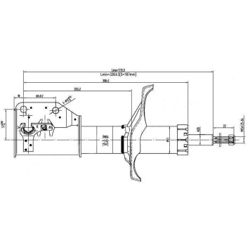 Стойка передняя MAZDA PREMACY / FAMILIA / 323 98-05 прав. <b>SAT ST-B25D-34-700</b>
