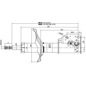 Стойка передняя MAZDA PREMACY / FAMILIA / 323 98-05 лев. <b>SAT ST-B25D-34-900</b>