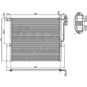 Радиатор кондиционера BMW X3 E83 03-10 <b>SAT ST-BM83-394-0</b>