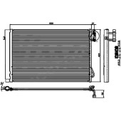 Радиатор кондиционера BMW 1-SERIES E87 / 3-SERIES E90 / X1 E84 GASOLINE <b>SAT ST-BM90-394-0</b>