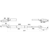 Амортизатор задней двери MAZDA PREMACY 99- прав. <b>SAT ST-C100-62-620D</b>
