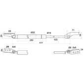 Амортизатор задней двери MAZDA PREMACY 99- лев. <b>SAT ST-C100-63-620D</b>