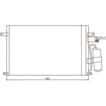 Радиатор кондиционера CHEVROLET EPICA 06- <b>SAT ST-CH05-394-0</b>