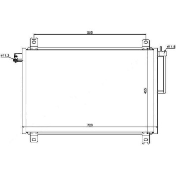 Радиатор кондиционера CHEVROLET TRAILBLAZER / GMC ENVOY 4.2 02- / / SAAB 9-7X 4.2 05- <b>SAT ST-CH07-394-0</b>