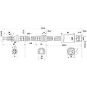 Шланг тормозной передний (Таиланд) MAZDA 2 / DEMIO / VERISA / FORD FIESTA / FUSION 02- лев.=прав. <b>SAT ST-D436-43-980</b>