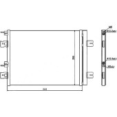 Радиатор кондиционера RENAULT DUSTER / LOGAN / SANDERO / LADA LARGUS 05- <b>SAT ST-DC01-394-B0</b>