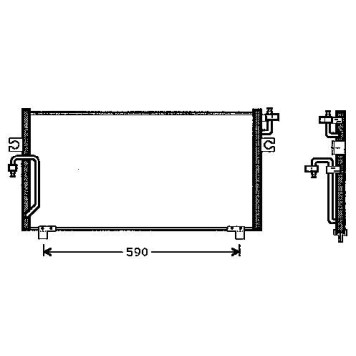 Радиатор кондиционера NISSAN PRIMERA 95-00 <b>SAT ST-DT37-394-0</b>