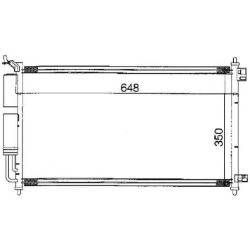 Радиатор кондиционера NISSAN TIIDA / MARCH / MICRA / NOTE / CUBE 02- JUKE 10- <b>SAT ST-DTW5-394-0</b>