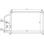 Радиатор кондиционера DAEWOO / CHEVROLET LANOS 97- / / ZAZ SENS 07- <b>SAT ST-DW03-394-0</b>