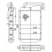 Радиатор отопителя салона DAEWOO NEXIA 96- <b>SAT ST-DW25-395-0</b>