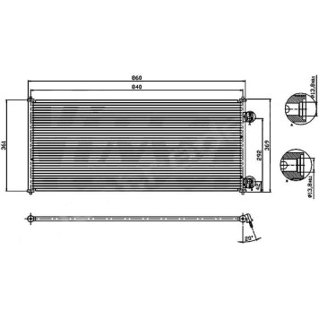 Радиатор кондиционера FORD TRANSIT 00-06 <b>SAT ST-FD06-394-0</b>
