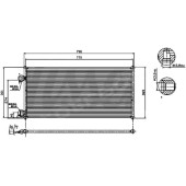 Радиатор кондиционера FORD TRANSIT CONNECT 03- <b>SAT ST-FD63-394-0</b>