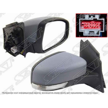 Зеркало FORD FOCUS III 11- прав. обогрев, поворот, 8 конт <b>SAT ST-FDA6-940-1</b>