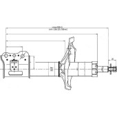 Стойка передняя MAZDA CAPELLA / 626 97-02 прав. <b>SAT ST-GE4T-34-700A</b>
