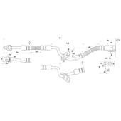 Шланг тормозной передний (Таиланд) MAZDA 6 / ATENZA 02- лев. <b>SAT ST-GJ6A-43-990</b>