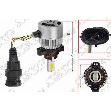 Комплект светодиодных ламп LED H16 36W / 3800LM SAT ST-H16-LED