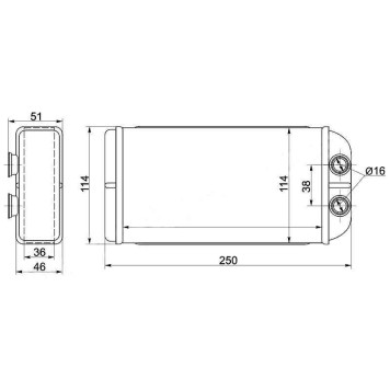 Радиатор отопителя салона HONDA CIVIC / PARTNER 95-01 / CR-V RD1 99-01 <b>SAT ST-HD07-395-0</b>