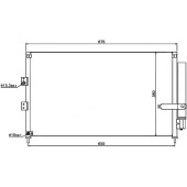Радиатор кондиционера HONDA CIVIC FD# 1.3 hybrid / 1.6 / 1.8 <b>SAT ST-HD09-394-0</b>