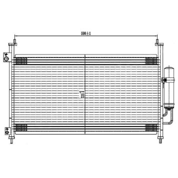 Радиатор кондиционера HONDA CIVIC 05- HB <b>SAT ST-HD10-394-0</b>