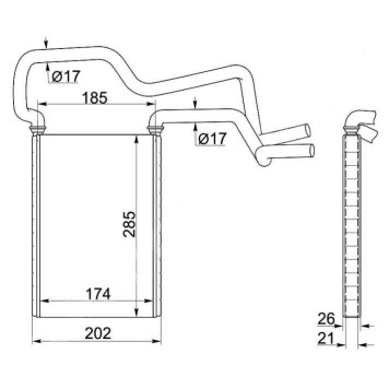 Радиатор отопителя салона HONDA ACCORD CL# 03-08 <b>SAT ST-HD28-395-0</b>