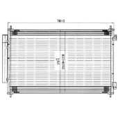 Радиатор кондиционера HONDA CR-V 07- <b>SAT ST-HD67-394-0</b>