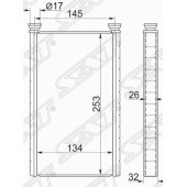 Радиатор отопителя салона HONDA CR-V RE# 07-12 <b>SAT ST-HD67-395-0</b>