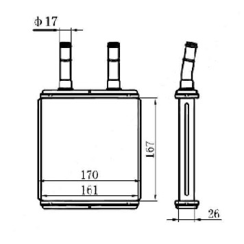 Радиатор отопителя салона HYUNDAI ACCENT 95- / TAGAZ / GETZ 02- <b>SAT ST-HN04-395-0</b>