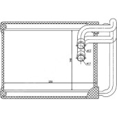 Радиатор отопителя салона HYUNDAI SONATA 04-09 / KIA MAGENTIS 06-10 <b>SAT ST-HN20-395-0</b>