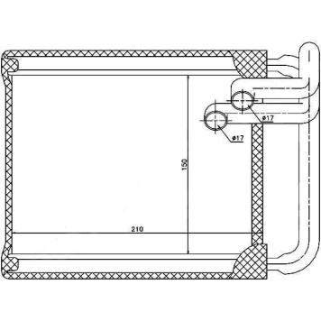 Радиатор отопителя салона HYUNDAI i30 07- / KIA CEED 07- <b>SAT ST-HN30-395-0</b>