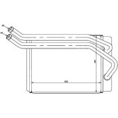 Радиатор отопителя салона HYUNDAI SANTA FE 00- <b>SAT ST-HN65-395-0</b>