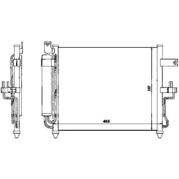 Радиатор кондиционера HYUNDAI ACCENT (TAGAZ) 1.3 / 1.5 / 1.6 00- (MT) <b>SAT ST-HY02-394-0</b>